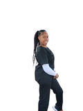 Black Scrub Set