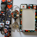 Medical I.D. holder, Keychain, Lanyard, and Stethoscope Holder