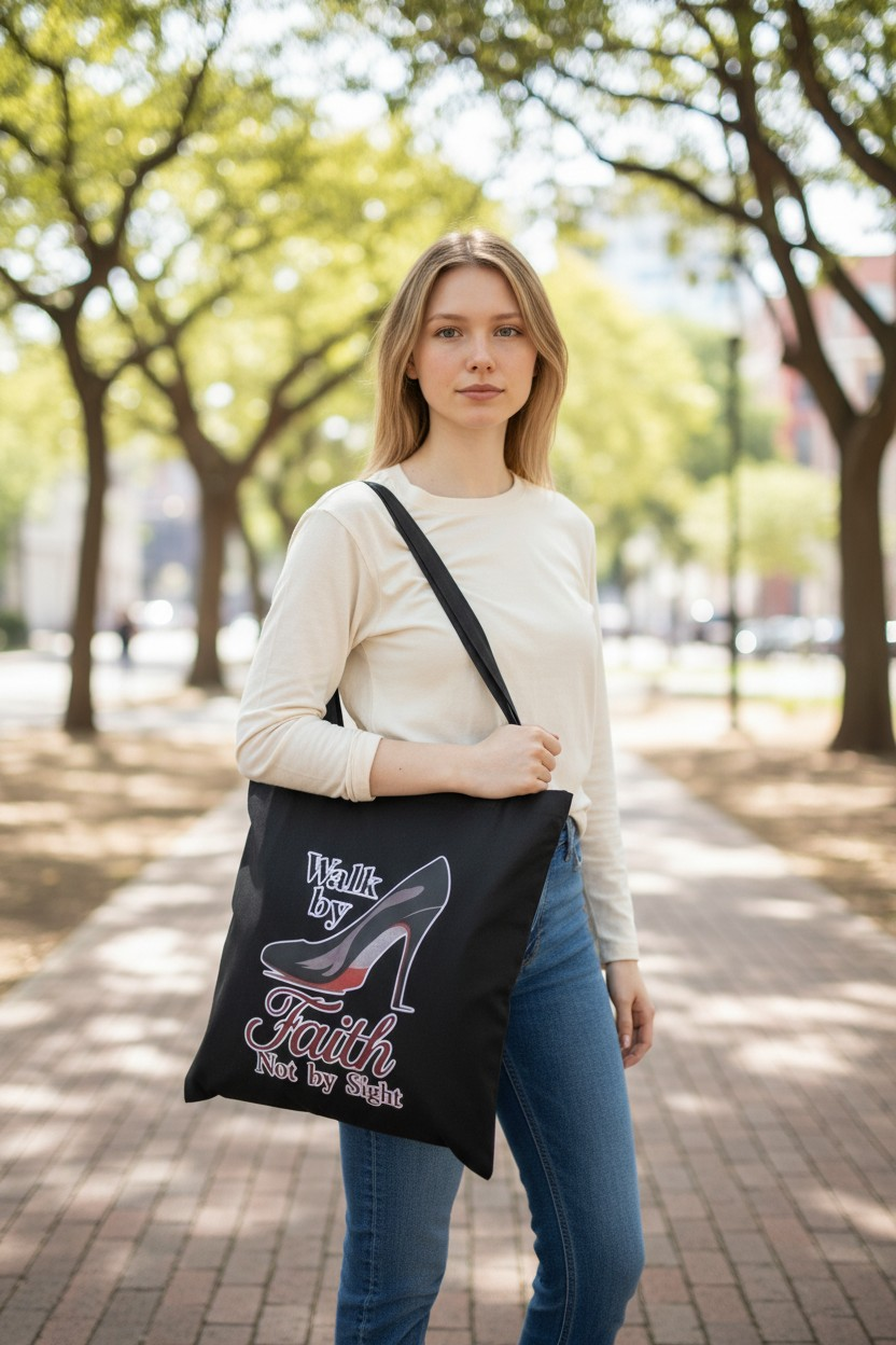 Walk by Faith Not By Sight Tote bag